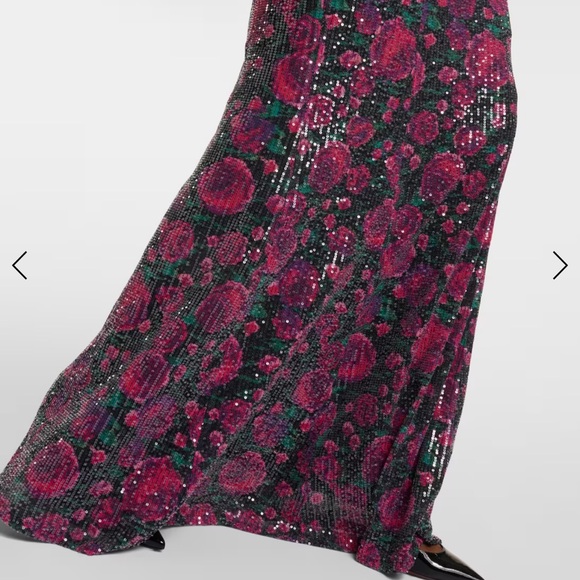 ROTATE sequin haltered dress maxi rose sequin - Picture 5 of 5